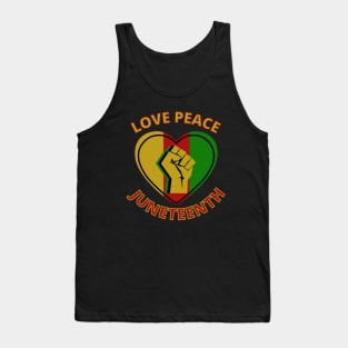 Peace Love Juneteenth Tank Top